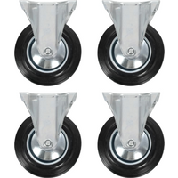 vidaXL Fixed Casters 4 pcs 160 mm