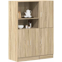 vidaXL 2 Piece Kitchen Cabinet Set Sonoma Oak Engineered Wood