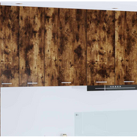 vidaXL Hanging Cabinet with Door Smoked Oak and White 50 x 31 x 80 cm