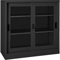vidaXL Sliding Door Cabinet Anthracite 90x40x90 cm Steel