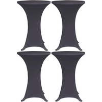 vidaXL Stretch Table Cover 4 pcs 70 cm Anthracite
