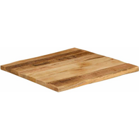vidaXL Table Top Live Edge 40x40x3.8 cm Solid Wood Rough Mango