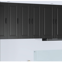 vidaXL Kitchen Cabinet with Door Black 30 x 31 x 80 cm Engineered Wood