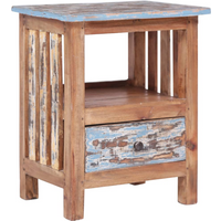 vidaXL Bedside Cabinet 41x30x50 cm Solid Mahogany Wood