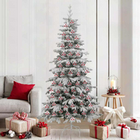 vidaXL Christmas Bauble Set 100 pcs Transparent Ø 8 cm Plastic