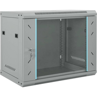 vidaXL Network Cabinet with Storage Grey 60 x 45 x 50 cm Steel