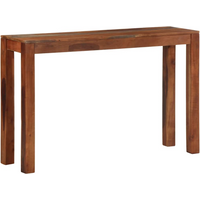 vidaXL Console Table 120x30x76 cm Solid Wood Acacia