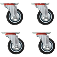 vidaXL Swivel Casters 4 pcs 75 mm