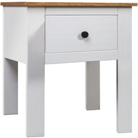 vidaXL Bedside Cabinet White 46x40x57 cm Pine Panama Range