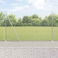 vidaXL Fence Post Silver 10 x 1.4 m (16 x 16 mm mesh) Steel