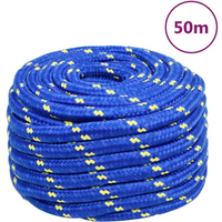 vidaXL Boat Rope Blue 20 mm 50 m Polypropylene