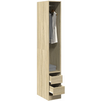 vidaXL Wardrobe Sonoma Oak 30x50x200 cm Engineered Wood