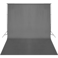 vidaXL Backdrop Support System 500 x 300 cm Black