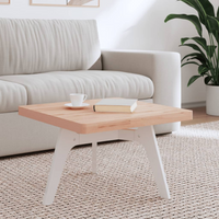 vidaXL Table Top 60x60x4 cm Square Solid Wood Beech
