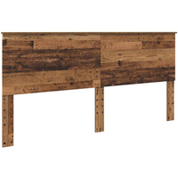 vidaXL Headboard with Headboard Old Wood 200 cm Engineered wood