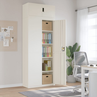 vidaXL File Cabinet White 90x40x240 cm Steel