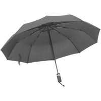 vidaXL Automatic Folding Umbrella Black 104 cm