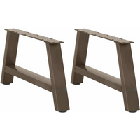 vidaXL Coffee Table Legs A-Shaped 2 pcs 60x(30-31) cm Steel
