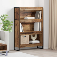 vidaXL Book Cabinet Old Wood 80 x 30 x 121 cm Engineered Wood