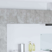 vidaXL Hanging Cabinet 2 pcs Concrete Grey and White 60 x 31 x 40 cm