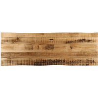 vidaXL Table Top Live Edge 110x40x2.5 cm Solid Wood Rough Mango