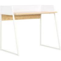 vidaXL Desk White and Oak 90x60x88 cm