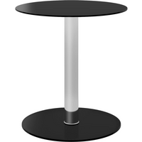 vidaXL Coffee Table Black 40 cm Tempered Glass