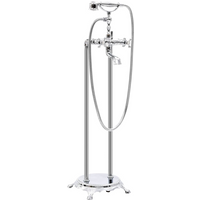 vidaXL Freestanding Bathtub Faucet Stainless Steel 99.5 cm Silver