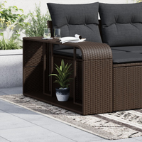 vidaXL Storage Shelves 2 pcs Brown Poly Rattan