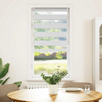 vidaXL Zebra blind 60.9x120 cm Fabric Width 56.7 cm white