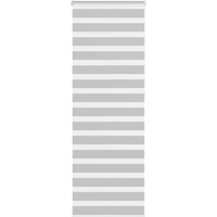 vidaXL Zebra Blind Light Grey 80x230 cm Fabric Width 75.9 cm Polyester