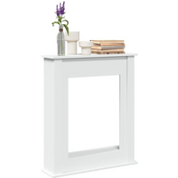 vidaXL Fireplace Surround White 75x20x87.5 cm Engineered Wood