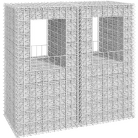 vidaXL Gabion Basket Posts 2 pcs 50x50x100 cm Iron