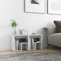 vidaXL Bed Cabinets 2 pcs White 40x30x40 cm Engineered Wood