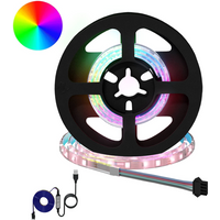 vidaXL LED Strip 2 pcs Black and Transparent 450 mm Copper and Plastic