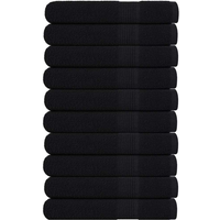 vidaXL Sauna Towels "FROGN" 10 pcs Black 80x200 cm 360 gsm