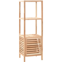 vidaXL Bathroom Storage Cabinet Solid Walnut Wood 39.5x35.5x123 cm