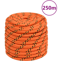 vidaXL Boat Rope Orange 16 mm 250 m Polypropylene
