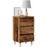 vidaXL Bedside Cabinet Old Wood 40x35x69 cm Engineered Wood