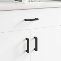 vidaXL Furniture Handle 429 pcs Black 110 x 12 x 36 mm Iron