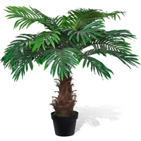vidaXL Lifelike Artificial Cycus Palm Tree with Pot 80 cm