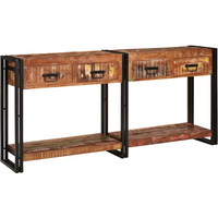 vidaXL Console Tables with Drawer 2 pcs Multicolour 161 x 33 x 75 cm