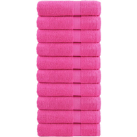 vidaXL Premium Hand Towels SOLUND 10 pcs Pink 50x100 cm 600 gsm