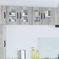 vidaXL Kitchen Cabinet 2 pcs Grey Sonoma 60 x 31 x 40 cm