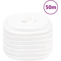 vidaXL Boat Rope Full White 20 mm 50 m Polypropylene