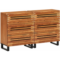 vidaXL Sideboards 2 pcs 60x34x75 cm Solid Wood Acacia