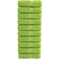 vidaXL Premium Guest Towels SOLUND 10 pcs Apple Green 30x50 cm 600 gsm