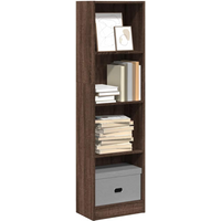 vidaXL Bookcase Brown Oak 40x24x143 cm Engineered Wood