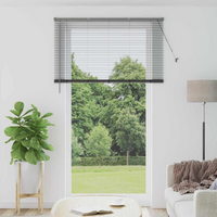 vidaXL Venetian Blinds Manual Dark Grey 220 x 135 cm Aluminium