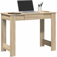 vidaXL Desk Sonoma Oak 100x45x75 cm Engineered Wood